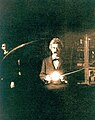 Mark Twain in Tesla's Lab.